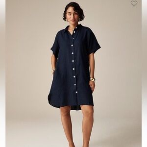 J.Crew linen shirt dress